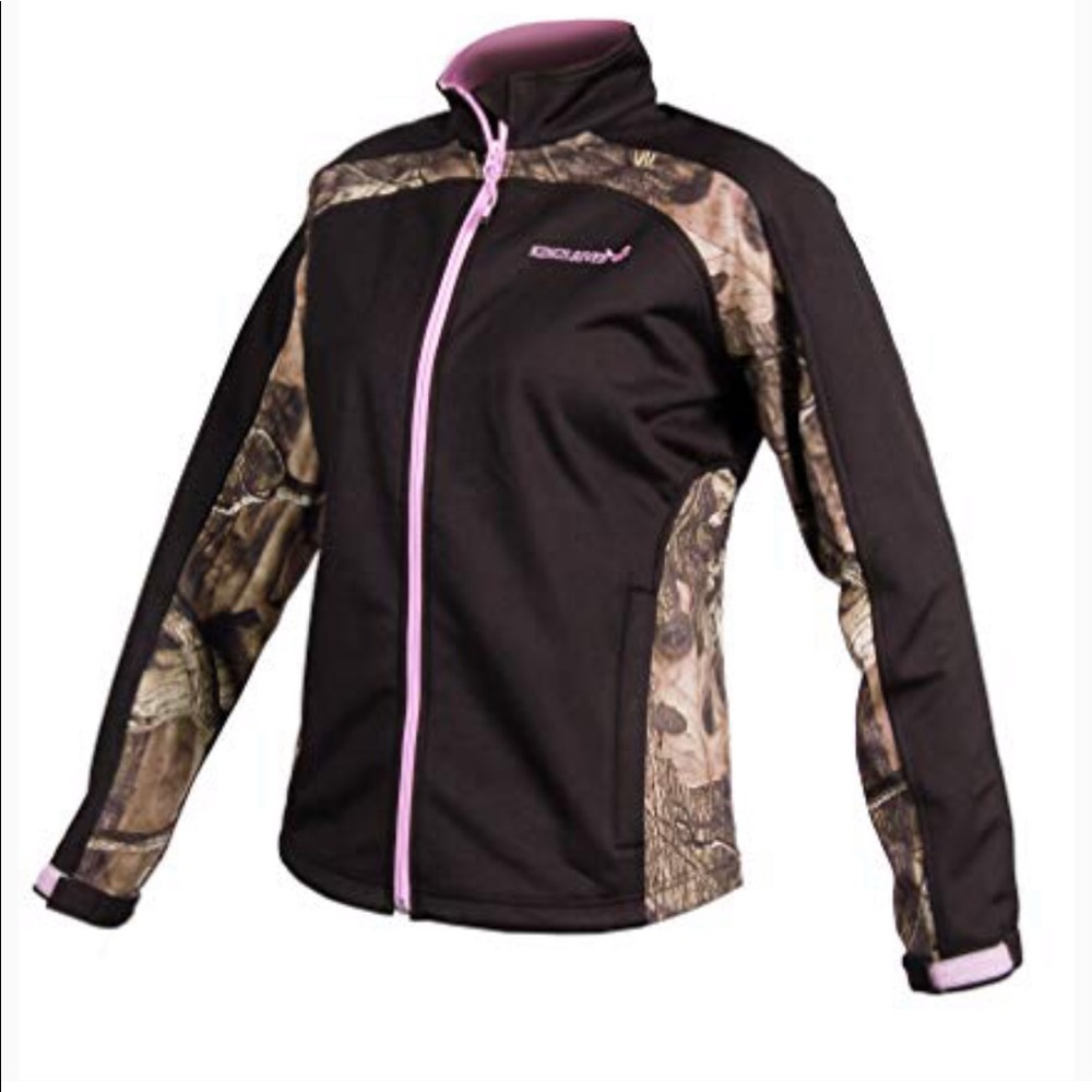 Kings River |Softshell Camo Jacket XL Black & Pink